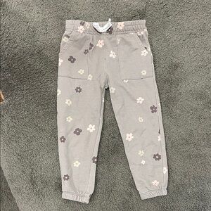Kids Floral Print Jogger Pants
